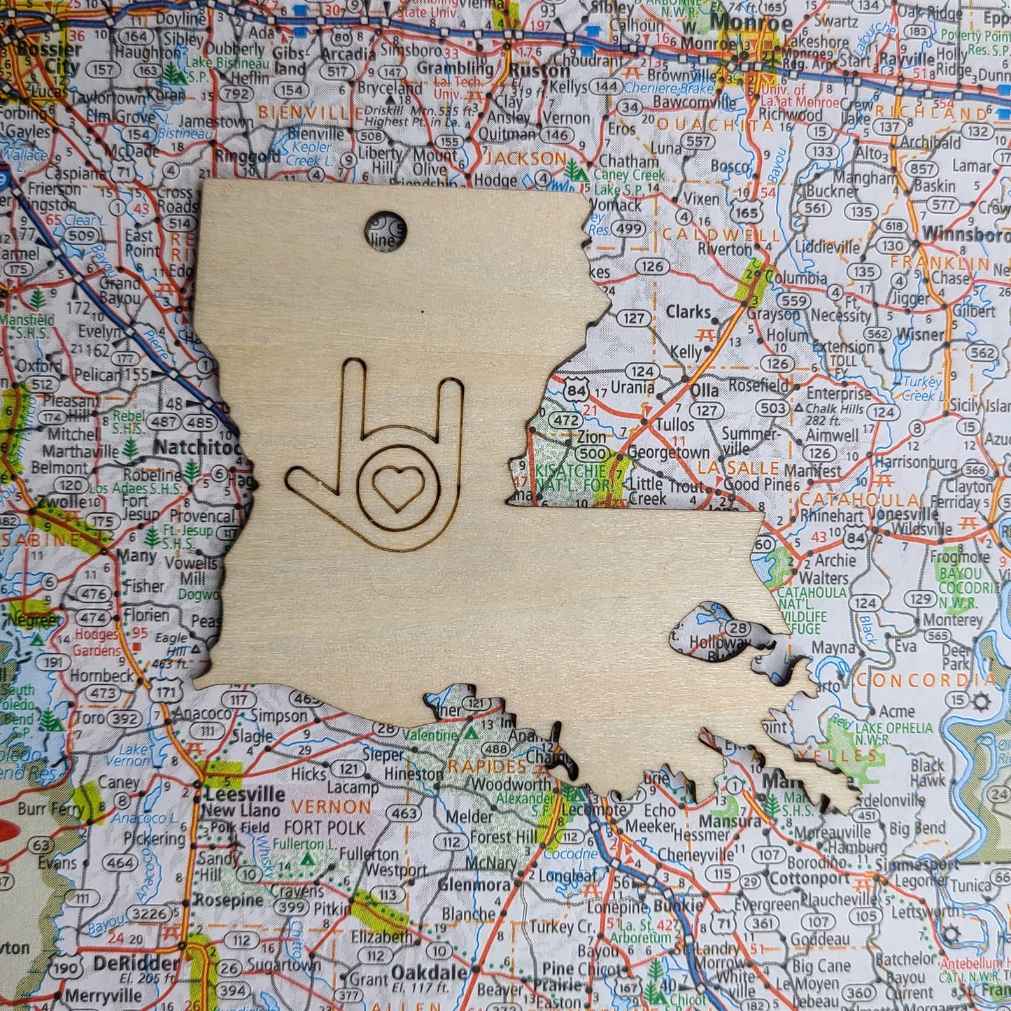 "I Love You Louisiana" ornament