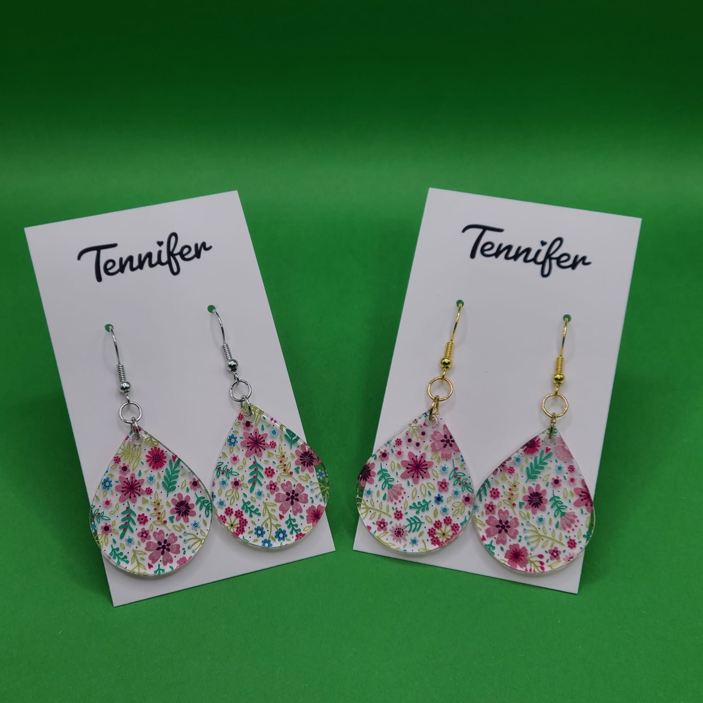"Springtime" teardrop earrings