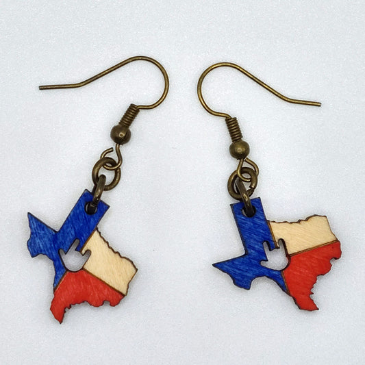 I Love You Texas Earrings