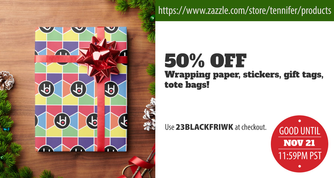 50% Off Wrapping Paper, Stickers, Gift Tags & Tote Bags on Zazzle