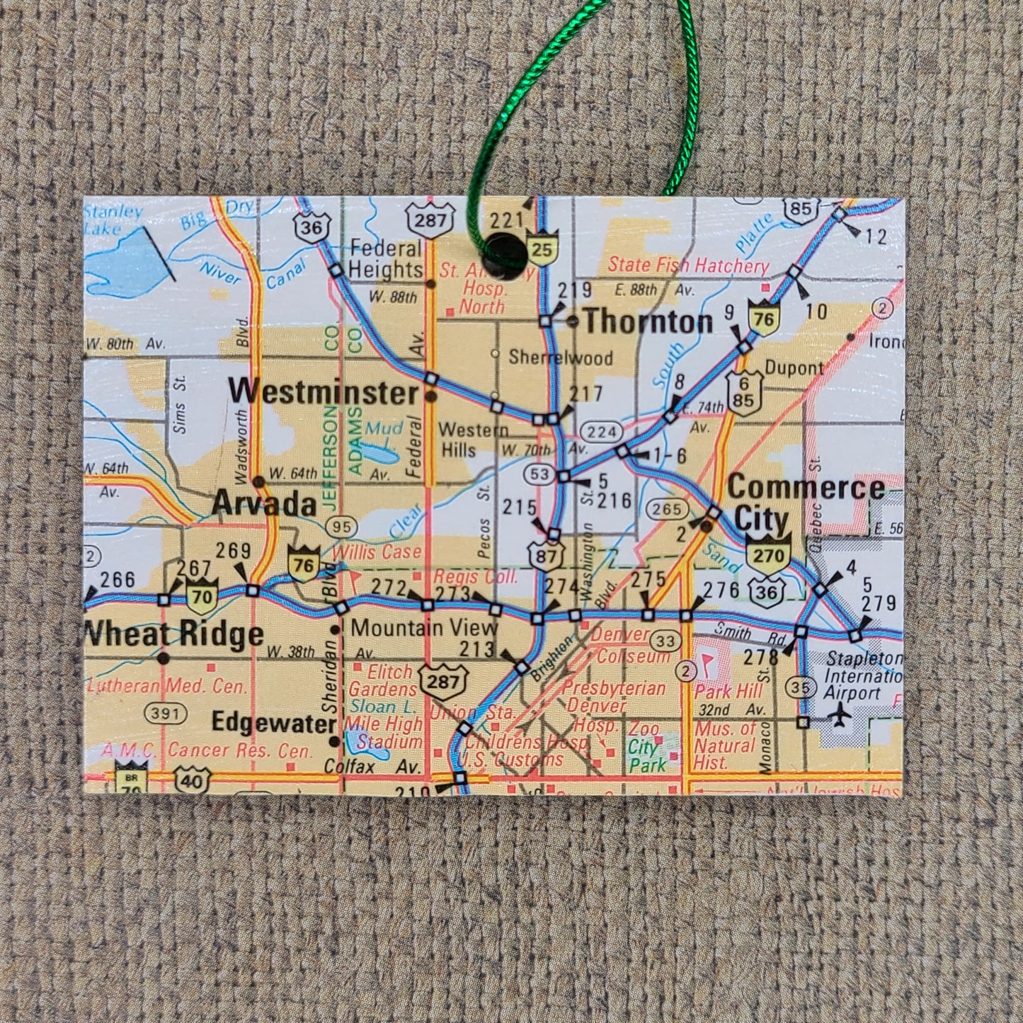 1980 Colorado (Arvada/Commerce City/Thornton/Westminster/Wheat Ridge) Ornament