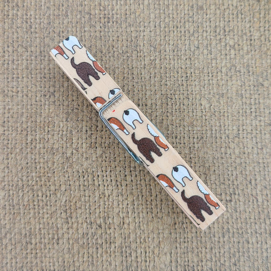 Dog Butts Wooden Clothespins
