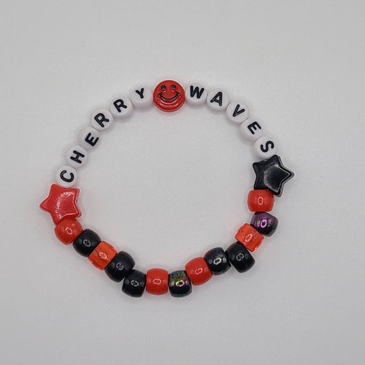 Cherry Waves Pony Bead Bracelet