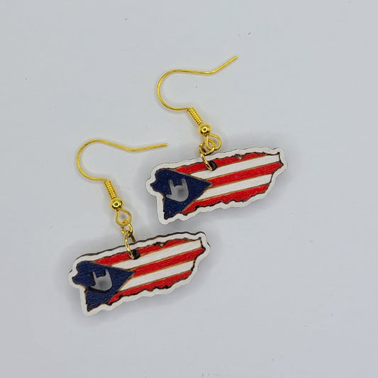 "I Love You, Puerto Rico" earrings