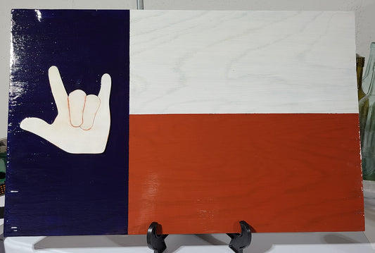 I Love You Texas Flag