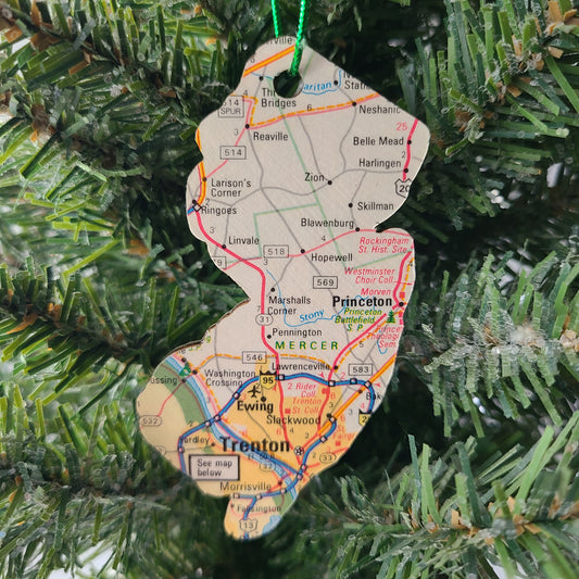 "Marie H. Katzenbach School for the Deaf in Trenton, New Jersey" Map Ornament