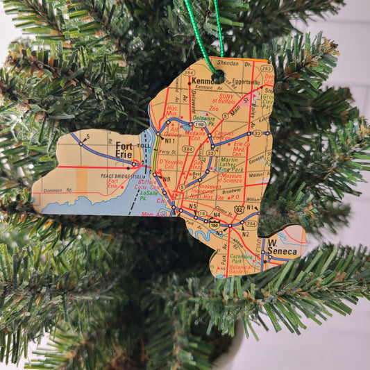 "St. Mary's School for the Deaf in Buffalo, New York" Map Ornament