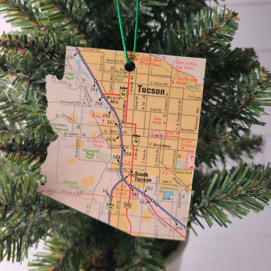 "Arizona State School for the Deaf and the Blind in Tucson, Arizona" Map Ornament