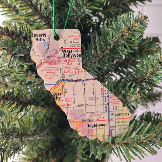 "Marlton School in Los Angeles, California" Map Ornament