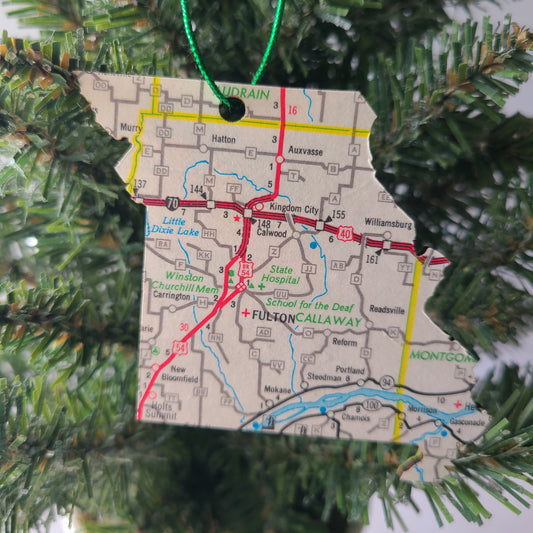 MISSOURI - "Missouri School for the Deaf in Fulton" Map Ornament