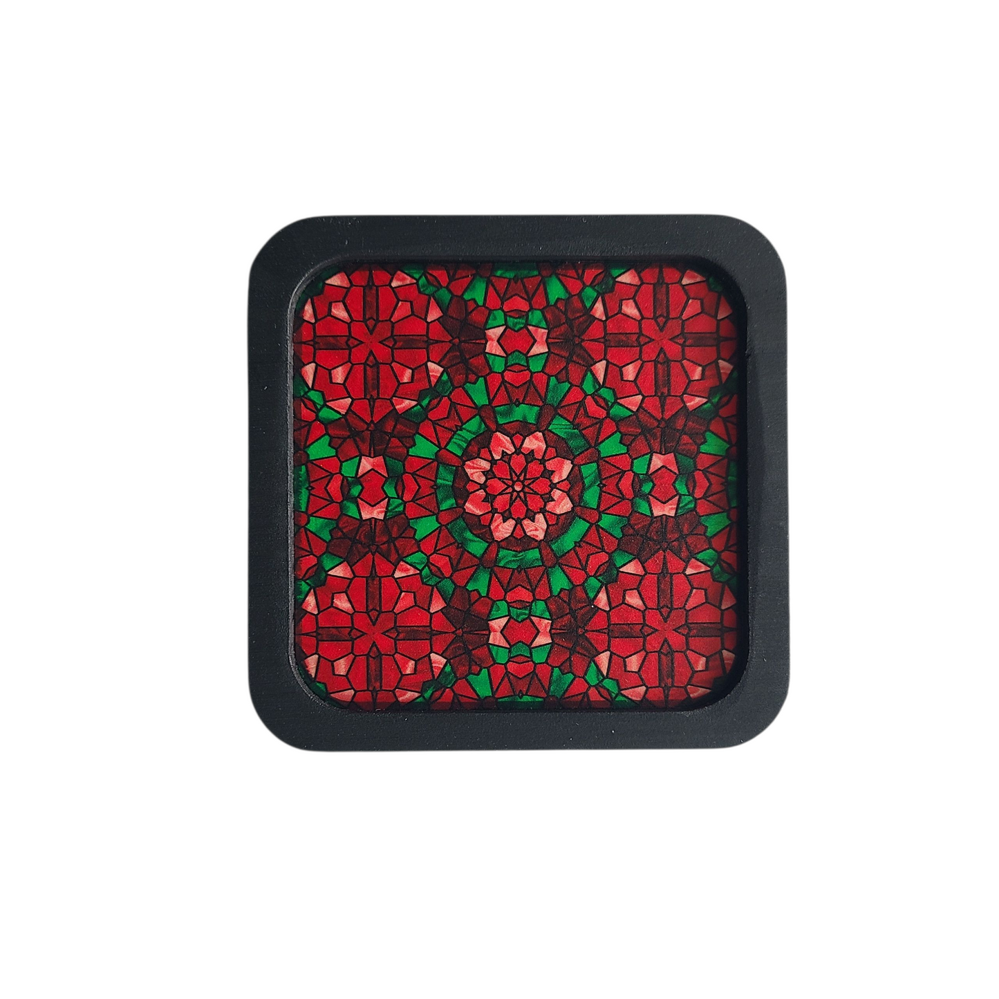 COASTER - "Christmas Stained Glass"