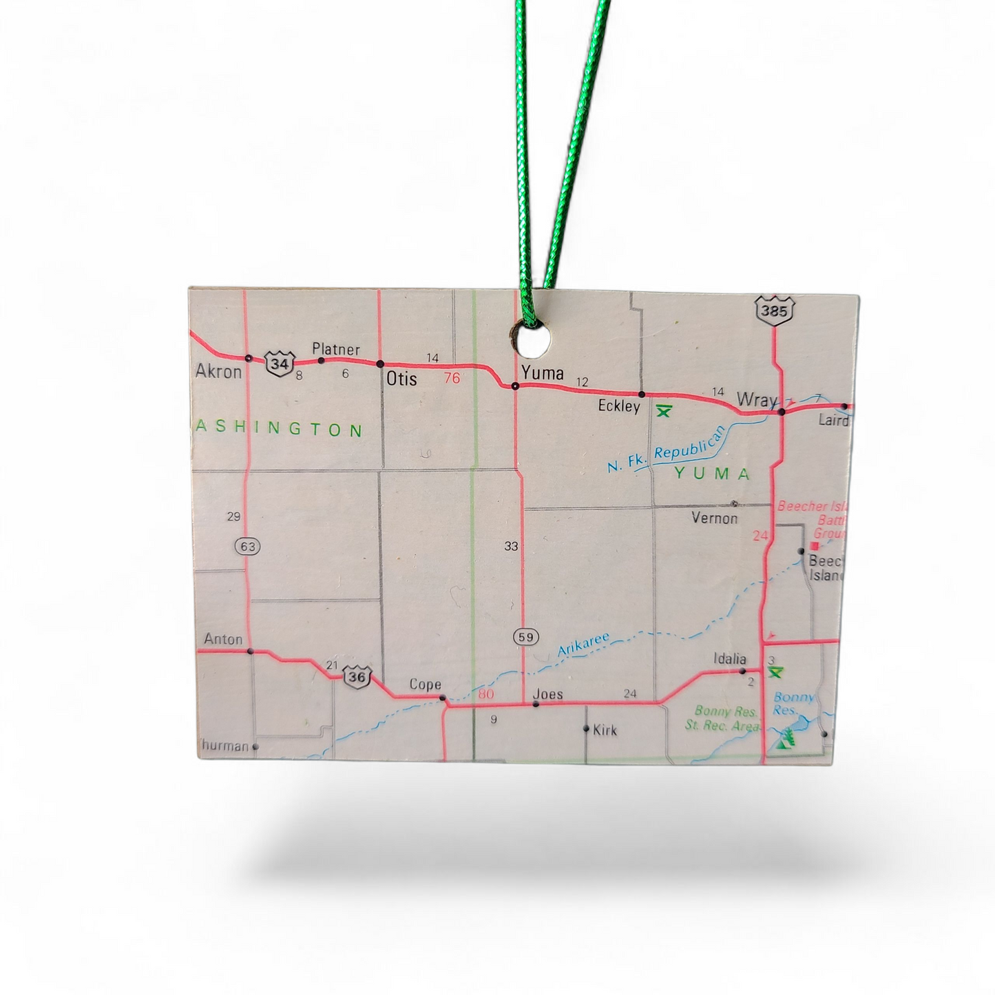 1980 Colorado (Akron/Otis/Yuma) Ornament