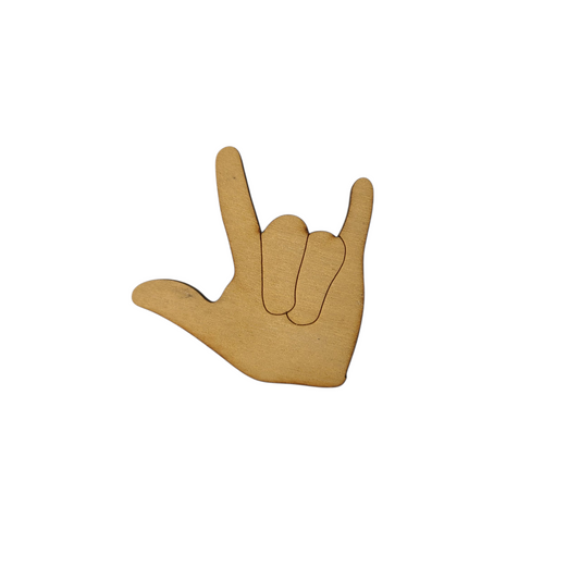 I Love You Hand (1" x 1")