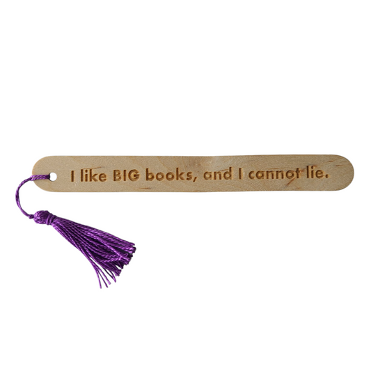 "I like BIG books, and I cannot lie." popsicle bookmark