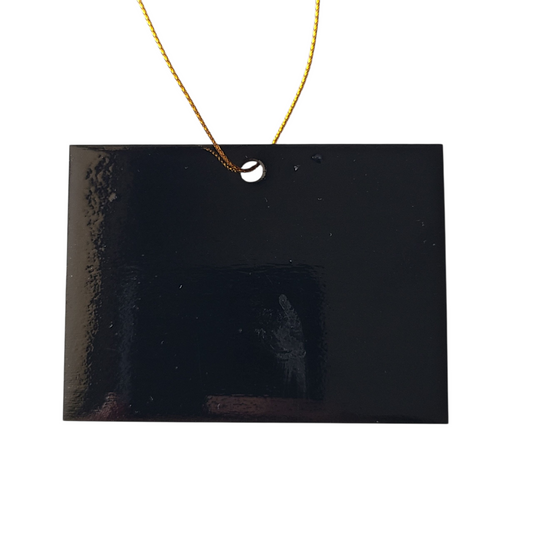 "I Love You, Colorado (Black/Gold)" ornament