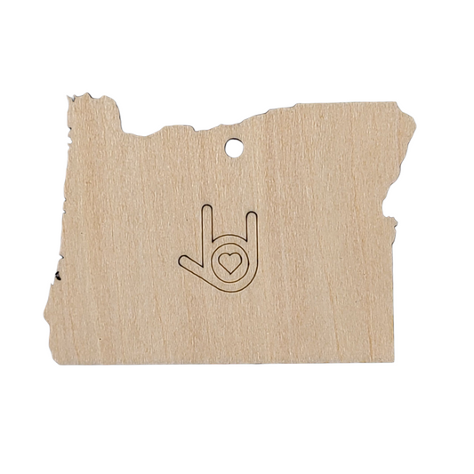 "I Love You, Oregon" ornament