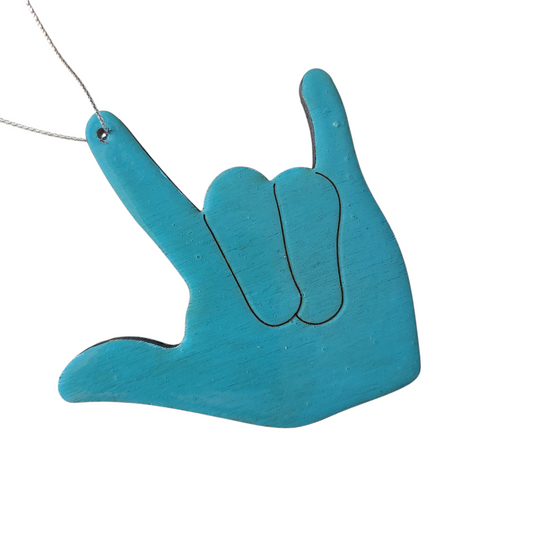 "I Love You, Boy Baby Feet" ornament