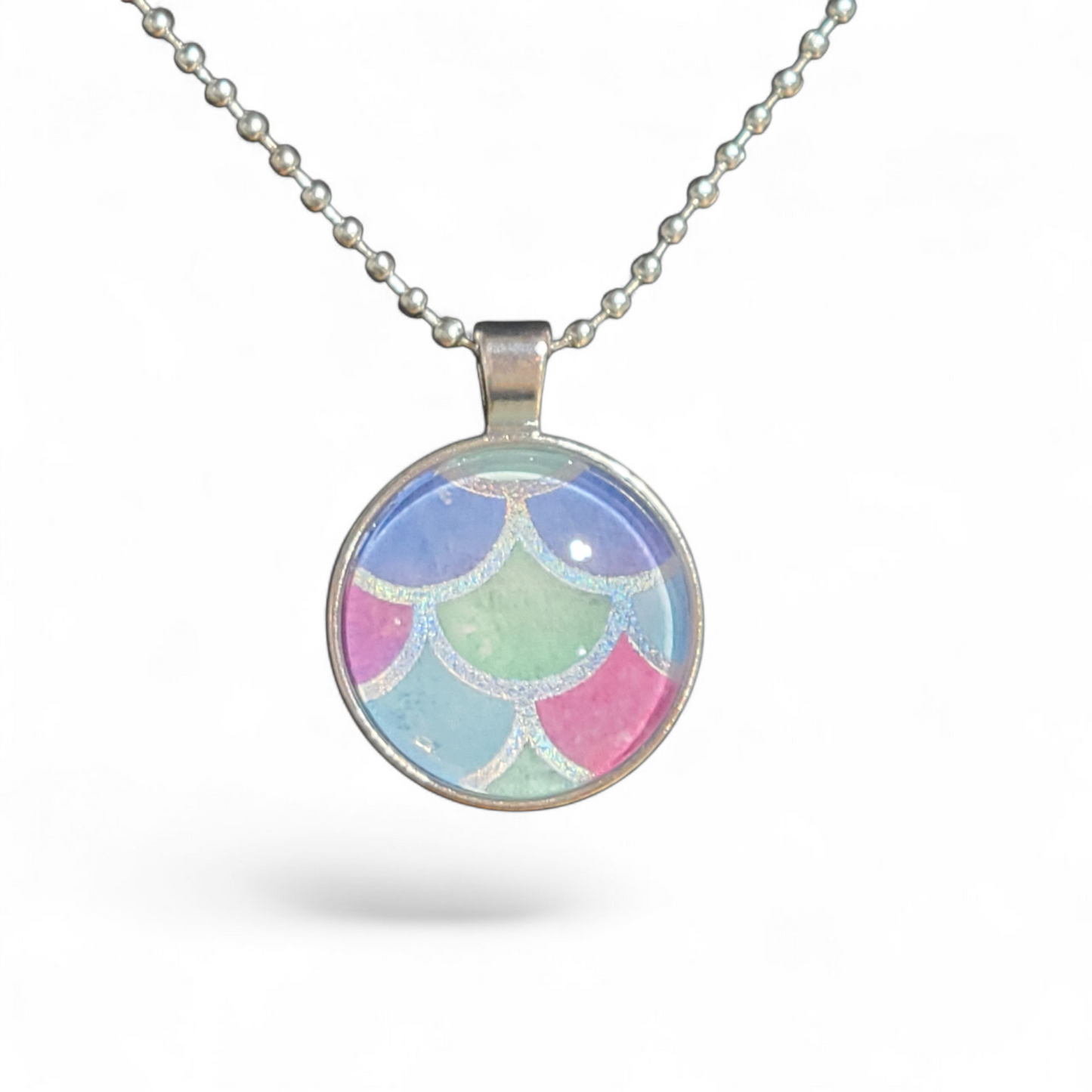 Mermaid Scales Necklace (Facing Down)
