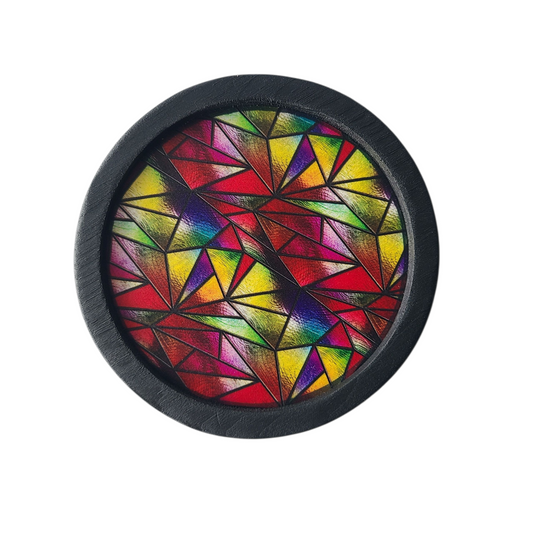 COASTER - "Triangular Stained Glass"