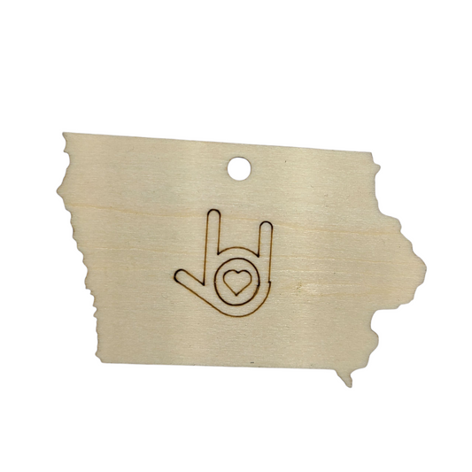 "I Love You, Iowa" ornament