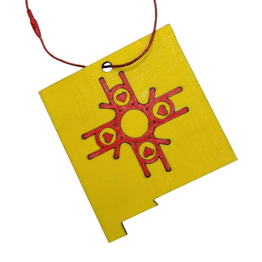 "I Love You, New Mexico Flag" ornament