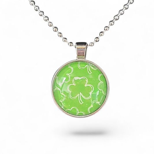 Scattered Shamrocks Necklace