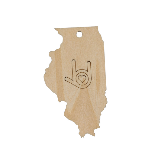 "I Love You, Illinois" ornament