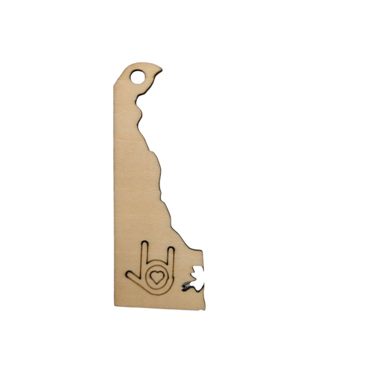 "I Love You, Delaware" ornament
