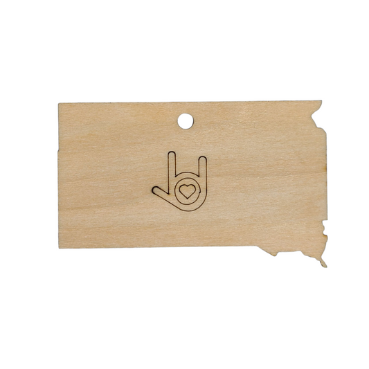 "I Love You, South Dakota" ornament