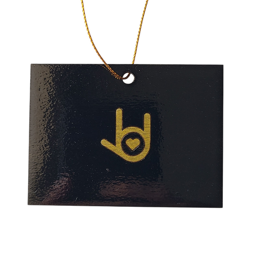 "I Love You, Colorado (Black/Gold)" ornament