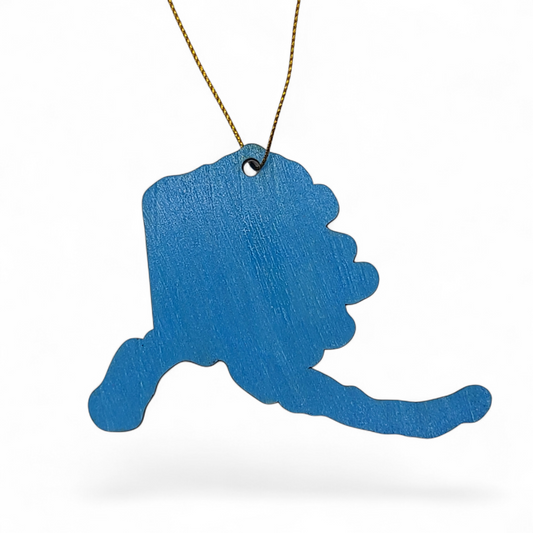 ALASKA - "Alaska State School for the Deaf and Hard of Hearing in Anchorage" Map Ornament