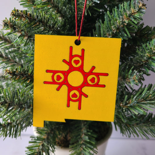 "I Love You New Mexico Flag" ornament