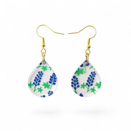 "Bluebonnets" earrings (GOLD)
