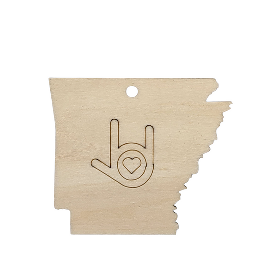 "I Love You, Arkansas" ornament