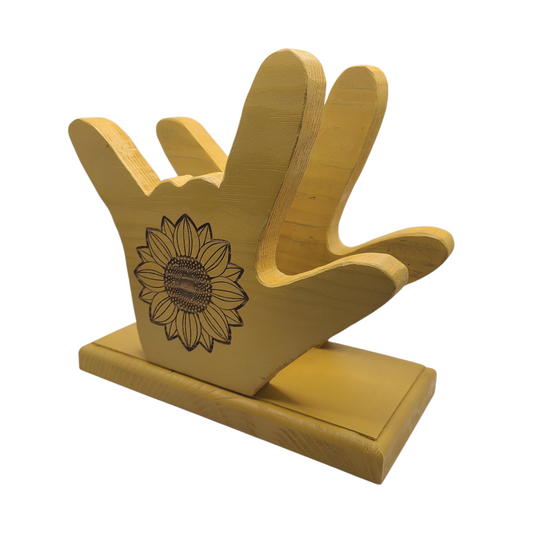 NAPKIN HOLDER - Yellow Sunflower (Small)