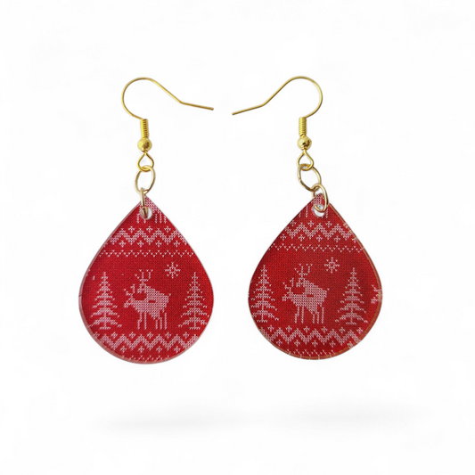 "Naughty Reindeers" earrings (GOLD)