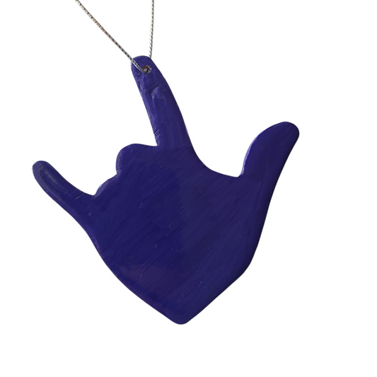 "I Love You (Purple)" ornament