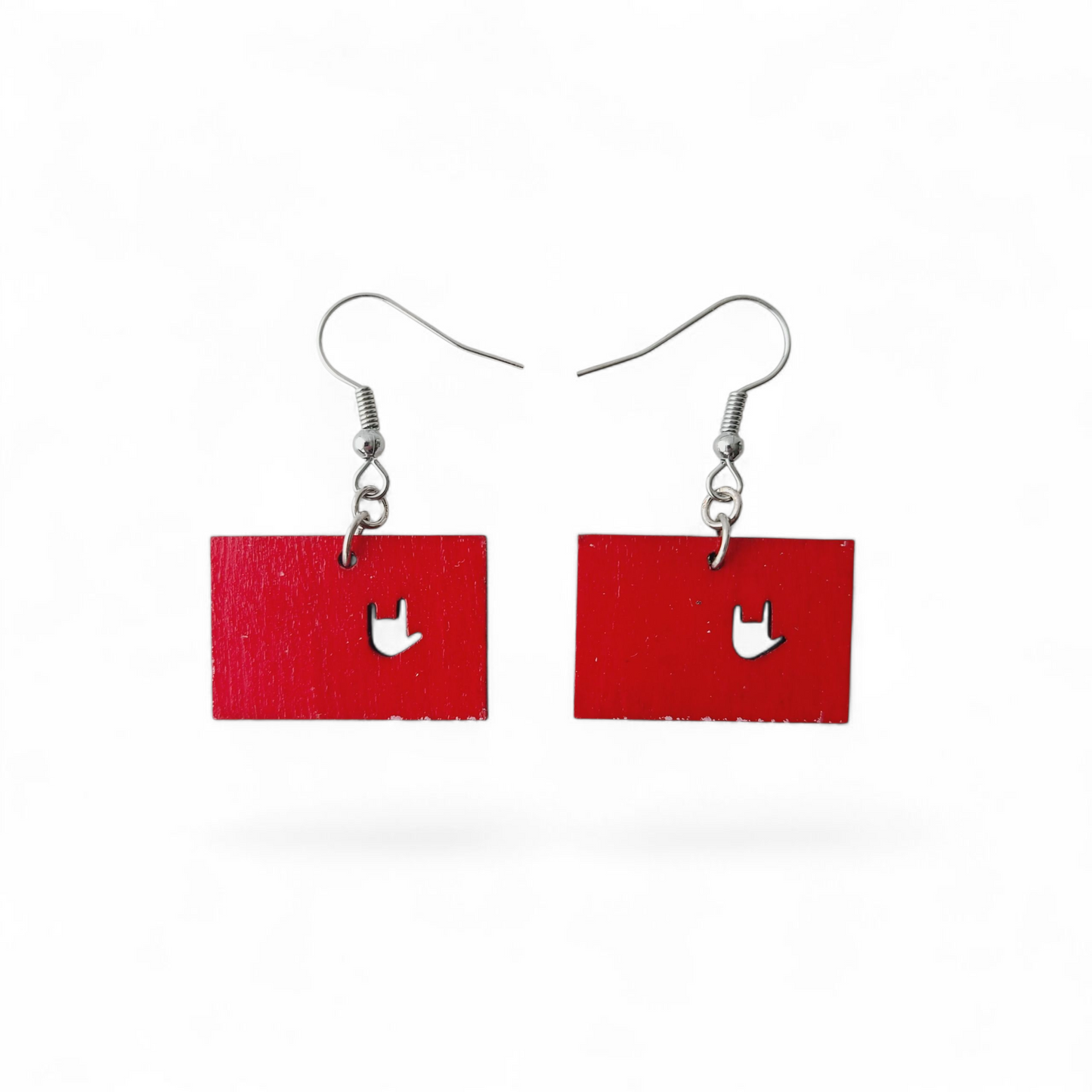 "I Love You, Wichita Flag" earrings
