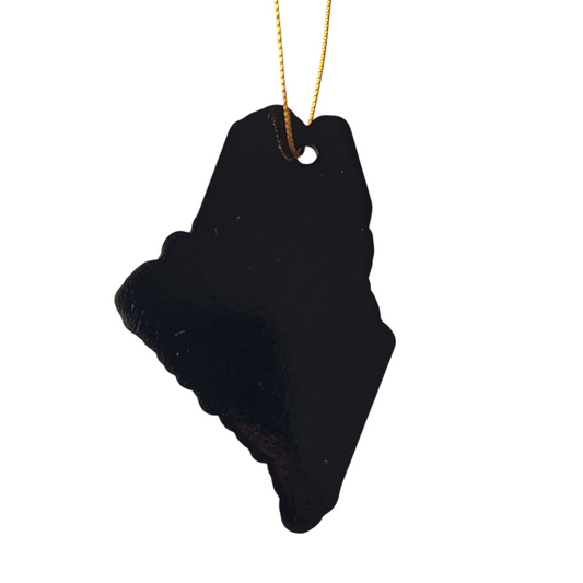 "I Love You, Maine (Black/White/Red)" ornament