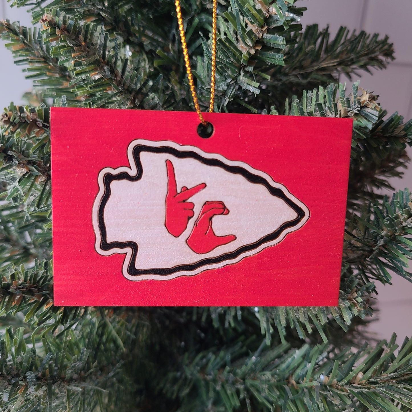 "KC Arrowhead" ornament
