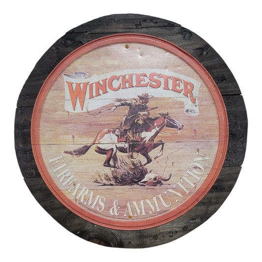 TIN SIGN - Winchester - Firearms & Ammunition