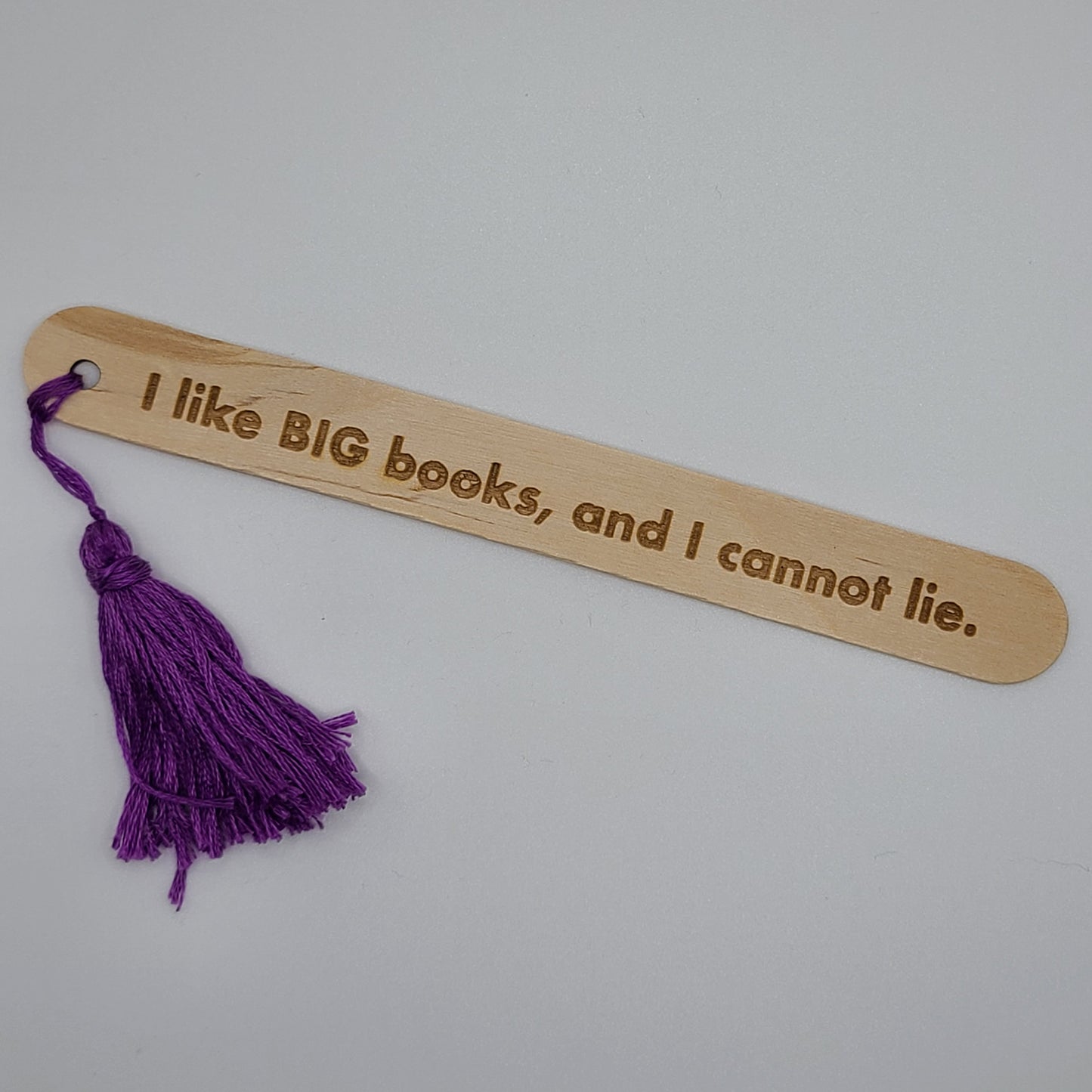 "I like BIG books, and I cannot lie." popsicle bookmark