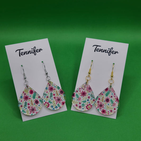 "Springtime" teardrop earrings